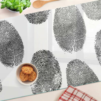 Glass kitchen board Fingerprints