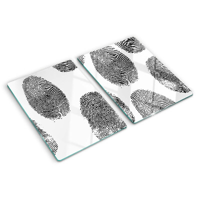 Glass kitchen board Fingerprints
