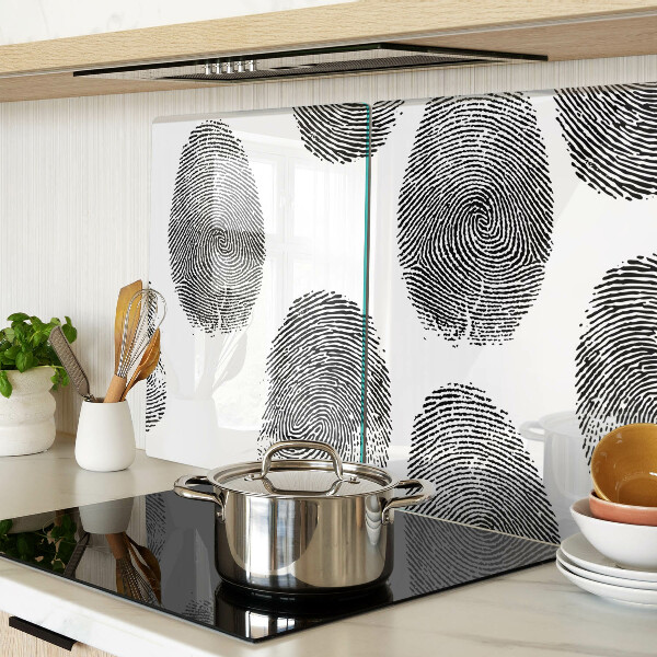 Glass kitchen board Fingerprints