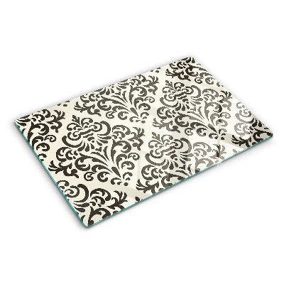 Cutting board Baroque style plant pattern