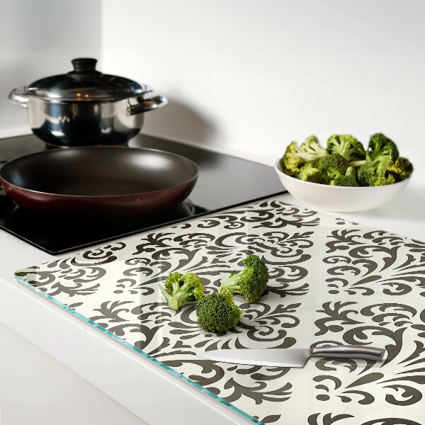 Cutting board Baroque style plant pattern