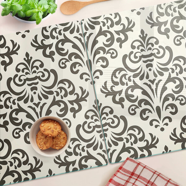 Cutting board Baroque style plant pattern