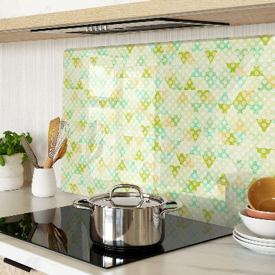 Glass chopping board Geometry in pastel colors