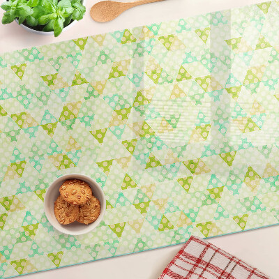 Glass chopping board Geometry in pastel colors