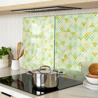Glass chopping board Geometry in pastel colors