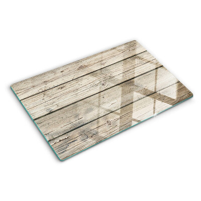 Glass cutting board Rustic style wooden board