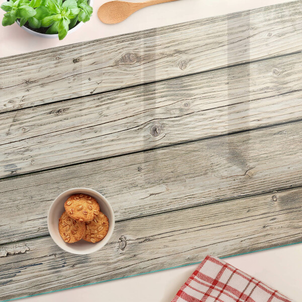 Glass cutting board Rustic style wooden board
