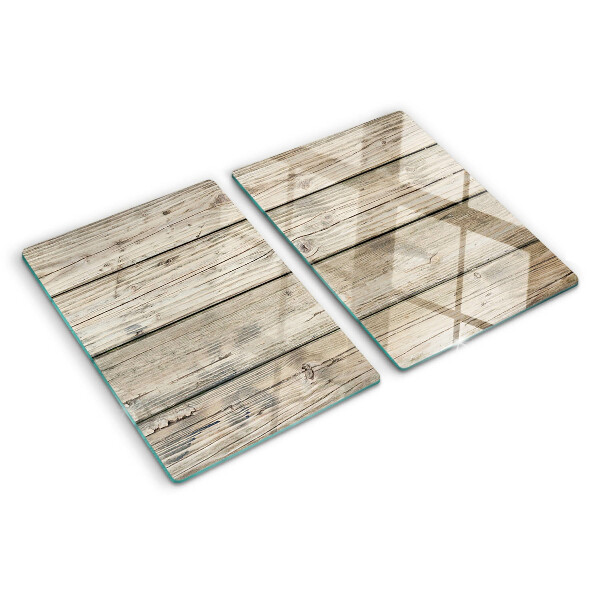 Glass cutting board Rustic style wooden board