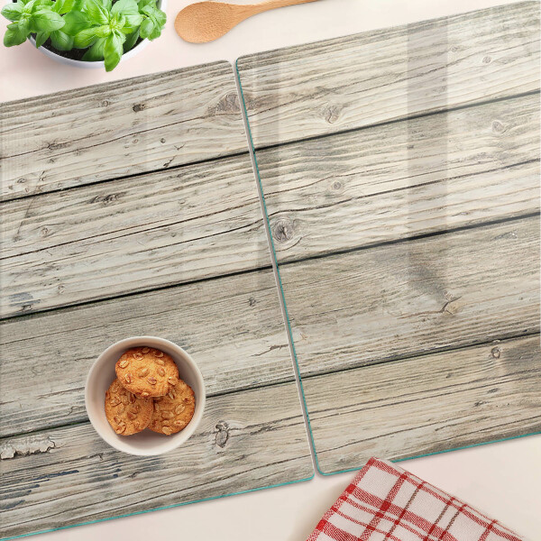 Glass cutting board Rustic style wooden board