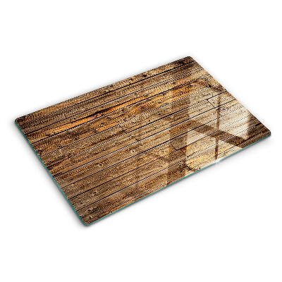Glass cutting board Wooden board with a window