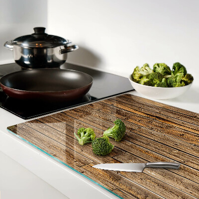 Glass cutting board Wooden board with a window