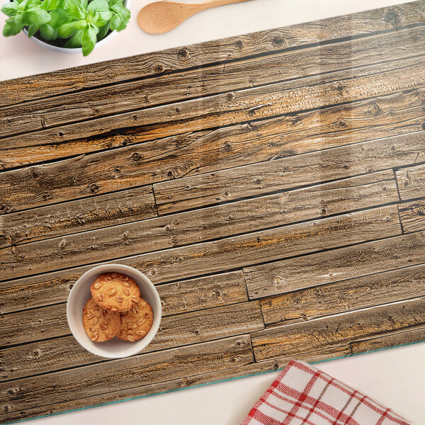 Glass cutting board Wooden board with a window