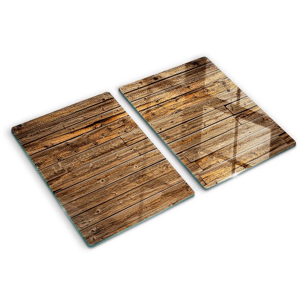 Glass cutting board Wooden board with a window