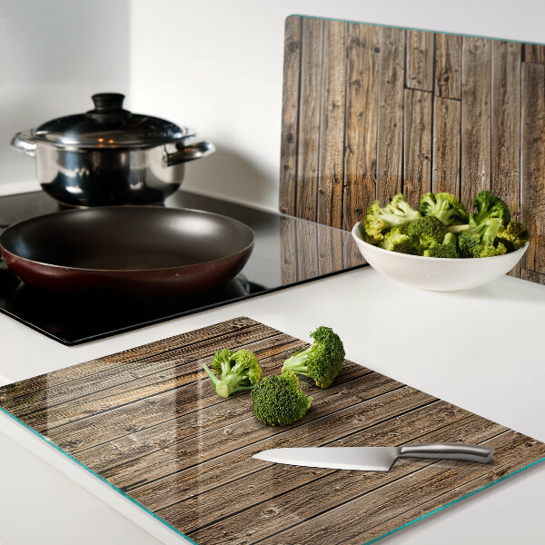 Glass cutting board Wooden board with a window