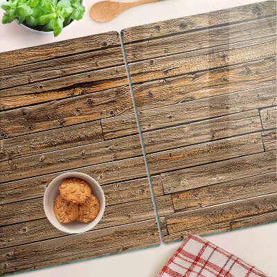Glass cutting board Wooden board with a window