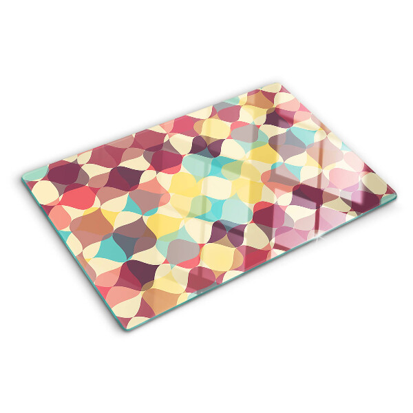 Cutting board The geometry of colored circles