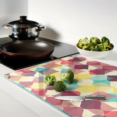 Cutting board The geometry of colored circles