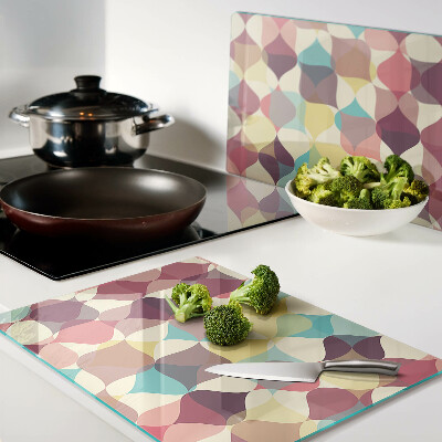 Cutting board The geometry of colored circles