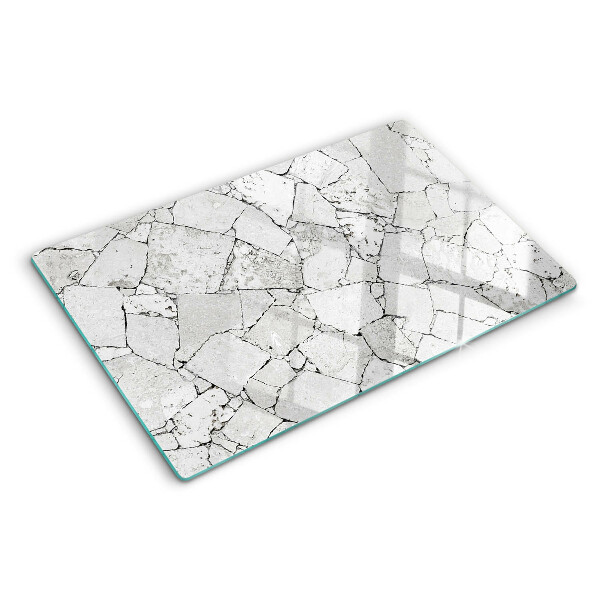 Glass cutting board Cracked marble