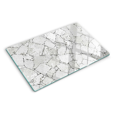 Glass cutting board Cracked marble