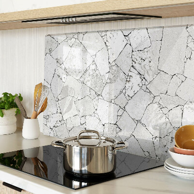 Glass cutting board Cracked marble