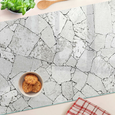 Glass cutting board Cracked marble