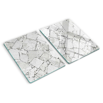 Glass cutting board Cracked marble
