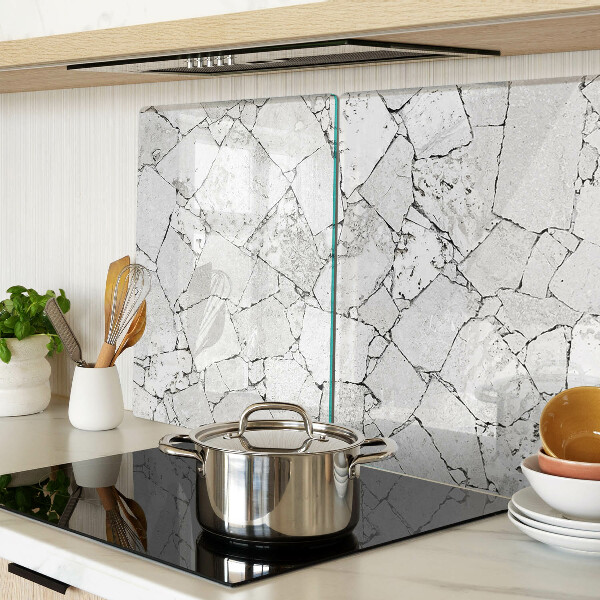 Glass cutting board Cracked marble