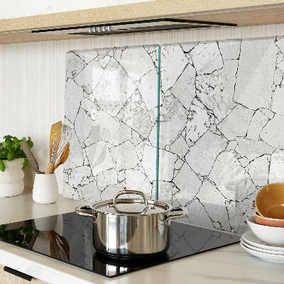 Glass cutting board Cracked marble