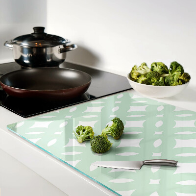 Chopping board Geometric patterns in pastel colors