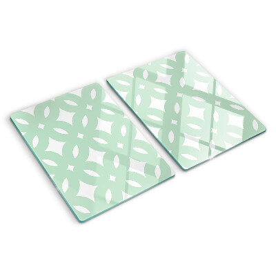Chopping board Geometric patterns in pastel colors