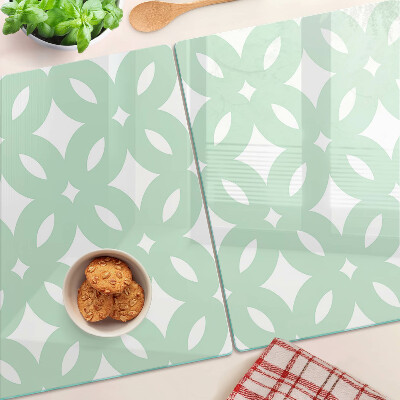 Chopping board Geometric patterns in pastel colors