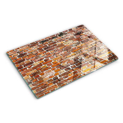 Glass cutting board Brick wall
