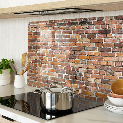 Glass cutting board Brick wall