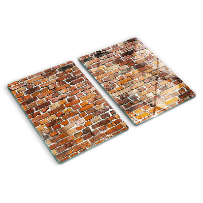 Glass cutting board Brick wall