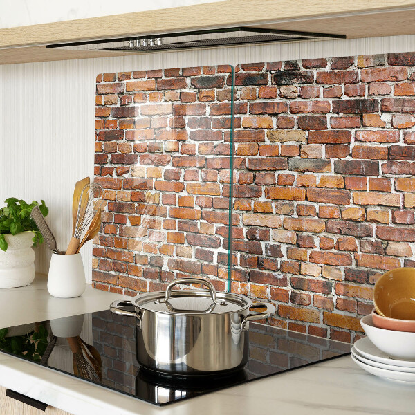 Glass cutting board Brick wall