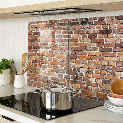 Glass cutting board Brick wall