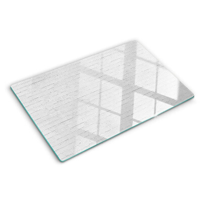 Glass chopping board White floorboards