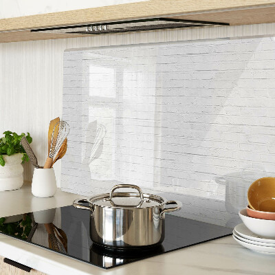 Glass chopping board White floorboards