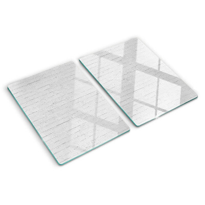 Glass chopping board White floorboards