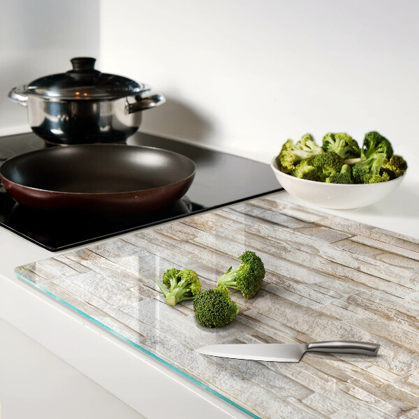 Glass chopping board Natural stone in shades of beige