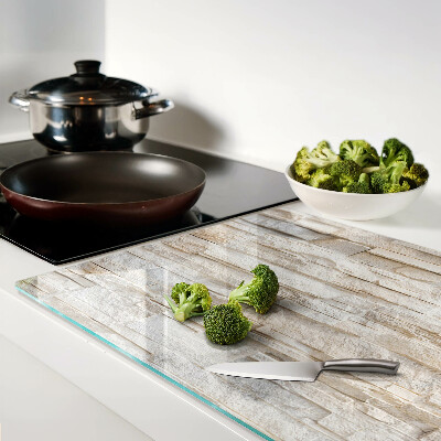 Glass chopping board Natural stone in shades of beige