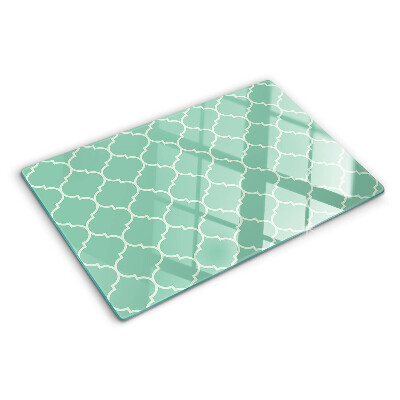 Glass cutting board Moroccan pattern