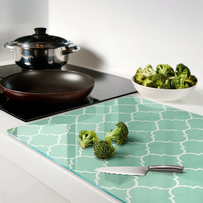 Glass cutting board Moroccan pattern