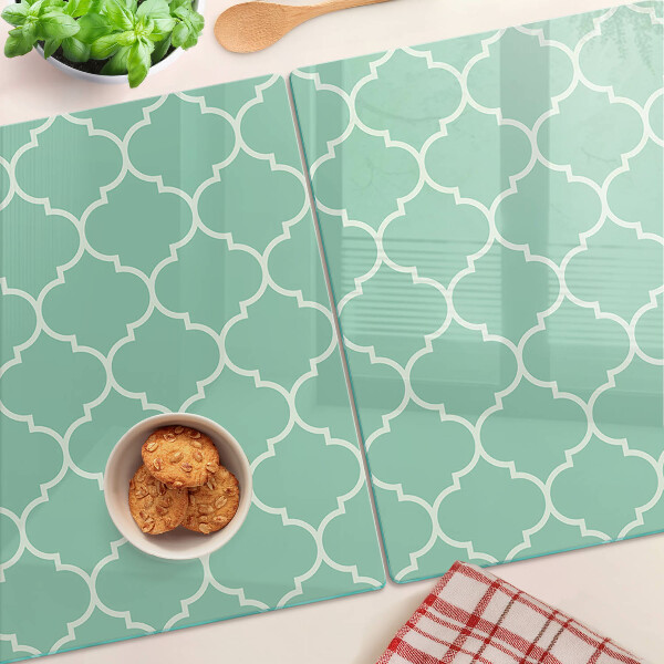 Glass cutting board Moroccan pattern