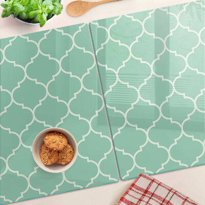 Glass cutting board Moroccan pattern