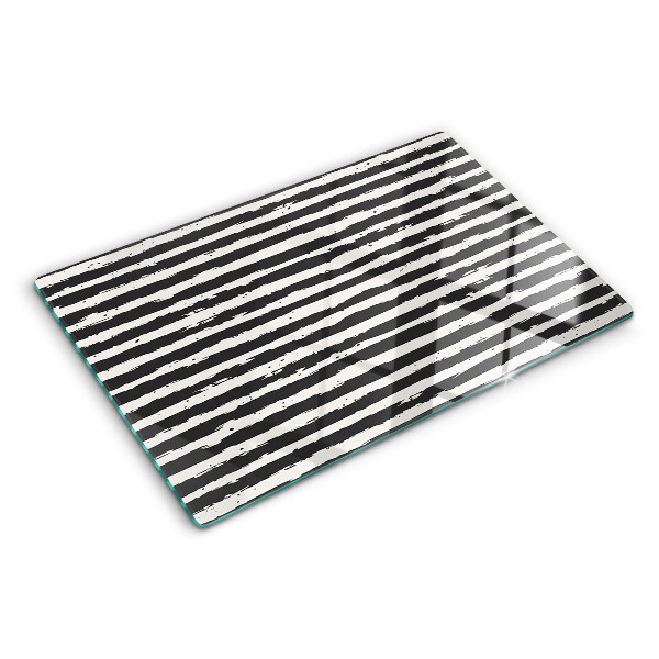 Glass kitchen board Graffiti-style stripes
