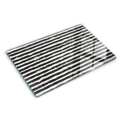 Glass kitchen board Graffiti-style stripes