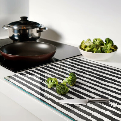 Glass kitchen board Graffiti-style stripes