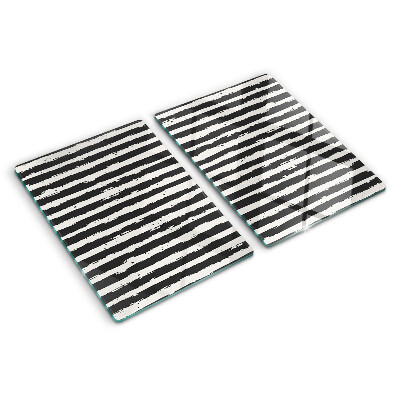 Glass kitchen board Graffiti-style stripes